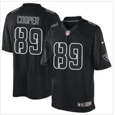 Nike Oakland Raiders #89 Amari Cooper Black Mens Stitched NFL Impact Limited Jersey