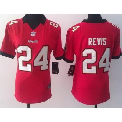 Women Nike Tampa Bay Buccaneers 24 Darrelle Revis Red NFL Football Jerseys