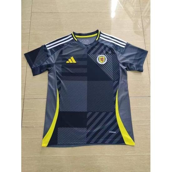 Scotland 2024 Soccer Jersey Home Black