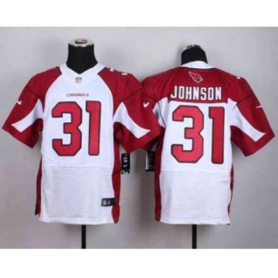 nike nfl jerseys arizona cardinals 31 johnson white[Elite][johnson]