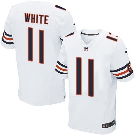 Nike Bears #11 Kevin White White Mens Stitched NFL Elite Jersey