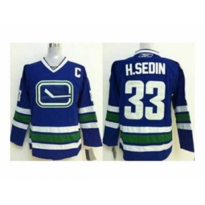 NHL Jerseys Vancouver Canucks #33 H.sedin blue[2014 new][patch C]