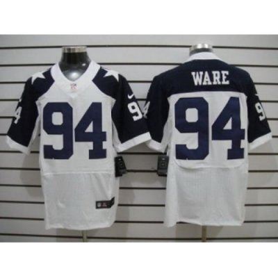 Nike Dallas CoWboys 94 DeMarcus Ware White Elite Thankgivings NFL Jersey