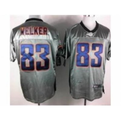 Nike Denver Broncos 83 Wes Welker Grey Elite Shadow NFL Jersey