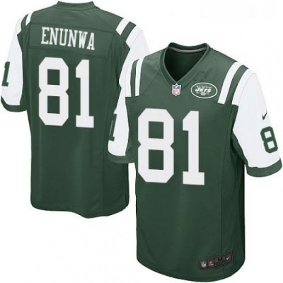 Mens Nike New York Jets 81 Quincy Enunwa Game Green Team Color NFL Jersey