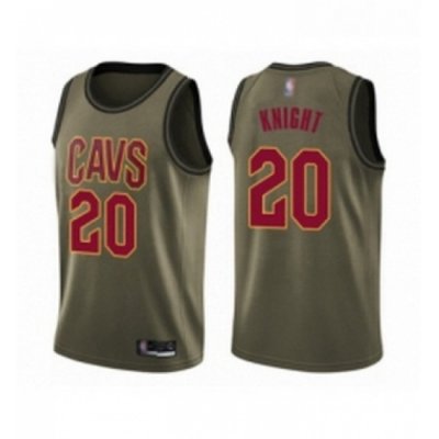 Youth Cleveland Cavaliers 20 Brandon Knight Swingman Green Salute to Service Basketball Jersey