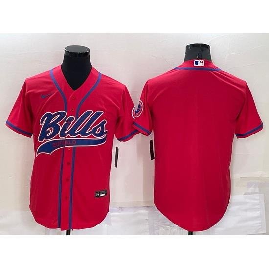 Men Buffalo Bills Blank Pink Stitched Jersey