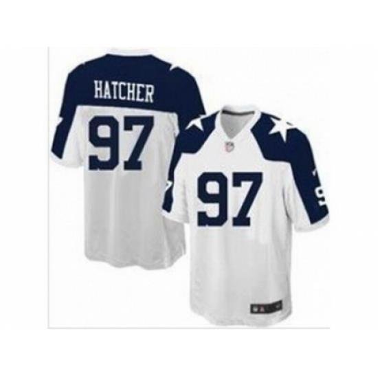 Nike Dallas CoWboys 97 Jason Hatcher White game thankgivings NFL Jersey