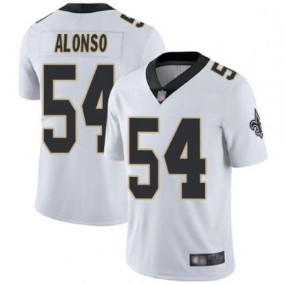 Youth New Orleans Saints 54 Kiko Alonso White Vapor Untouchable Limited Jersey