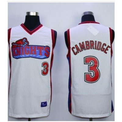 Like Mike Movie Los Angeles Knights #3 Calvin Cambridge White Stitched Basketball Jersey