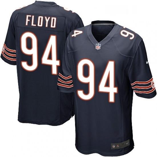 Mens Nike Chicago Bears 94 Leonard Floyd Game Navy Blue Team Color NFL Jersey