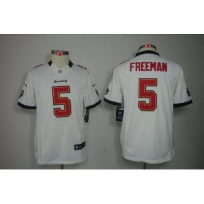 Youth Nike Tampa Bay Buccanee #5 Josh Freeman White Color Limited Jerseys