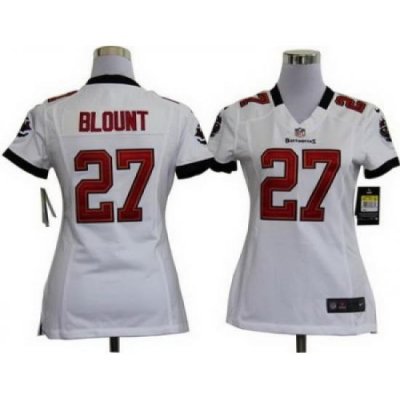 Women Nike Tampa Bay Buccaneers 27 LeGarrette Blount White Nike NFL Jersey