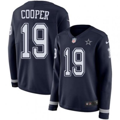 Nike Cowboys #19 Amari Cooper Navy Blue Team Color Women