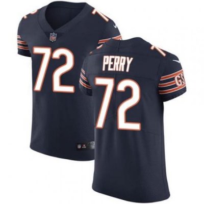 Nike Bears #72 William Perry Navy Blue Team Color Mens Stitched NFL Vapor Untouchable Elite Jersey