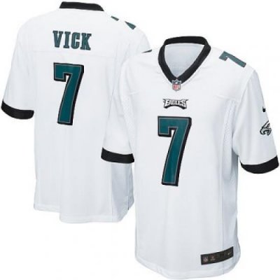 Youth Nike Philadelphia Eagles 7# Michael Vick Game White Jersey