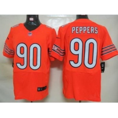 Nike Chicago Bears 90 Julius Peppers Orange Elite NFL Jersey