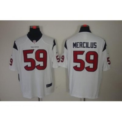 Nike Houston Texans 59 Whitney Mercilus White LIMITED NFL Jersey