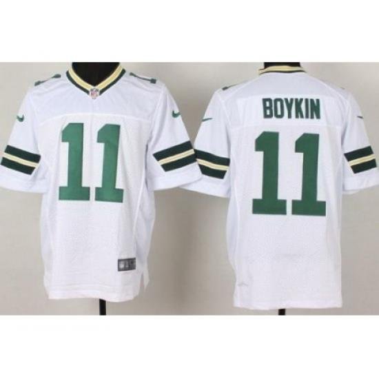 Nike Green Bay Packers 11 Jarrett Boykin White Elite NFL Jersey