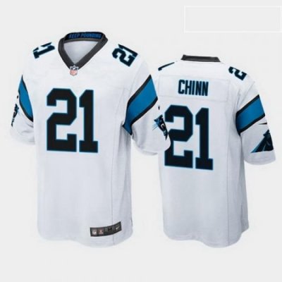 men jeremy chinn carolina panthers white game jersey