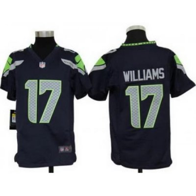 Youth Nike Seattle Seahawks 17# Mike Williams Blue Nike NFL Jerseys