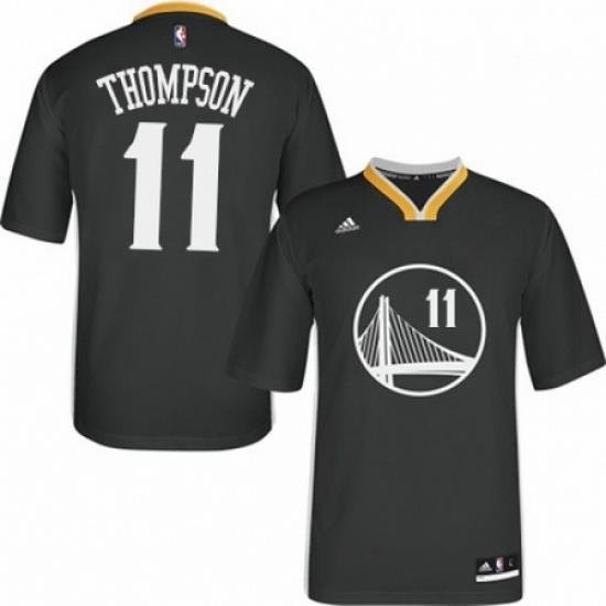 Mens Adidas Golden State Warriors 11 Klay Thompson Authentic Black Alternate NBA Jersey