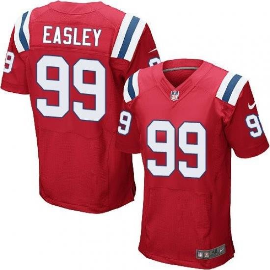 Nike Patriots #99 Dominique Easley Red Alternate Mens Stitched NFL Elite Jersey