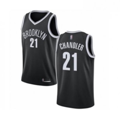 Youth Brooklyn Nets 21 Wilson Chandler Authentic Black Basketball Jersey Icon Edition