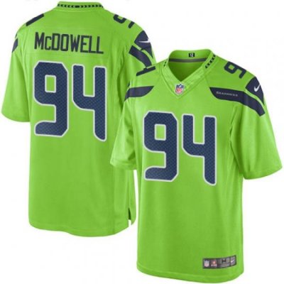 Nike Seahawks #94 Malik McDowell Green Mens Stitched NFL Limited Rush Jersey