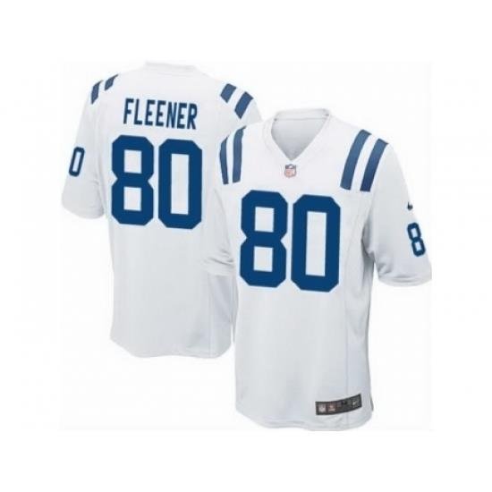 Nike Indianapolis Colts 80 Coby Fleener White Game NFL Jersey