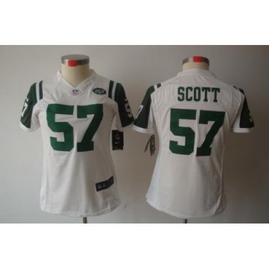 Nike Womens NeW York Jets #57 Scott White Color[NIKE LIMITED Jersey]