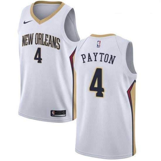 Youth Nike New Orleans Pelicans 4 Elfrid Payton Swingman White NBA Jersey Association Edition