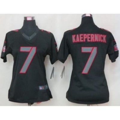 Women Nike New England Patriots 81 Hernandez Black Impact LIMITED NFL Jerseys