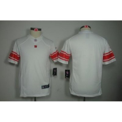 Nike Youth New York Giants Blank White Color[Youth Limited Jerseys]