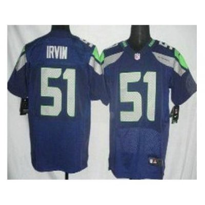 Nike Seattle Seahawks 51 Bruce Irvin Blue Elite NFL Jersey