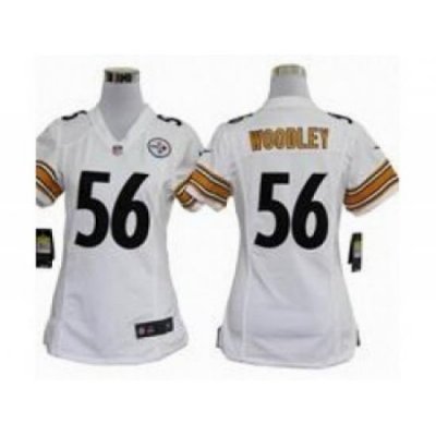 Nike Women NFL Pittsburgh Steelers #56 Lamarr Woodley white Jerseys