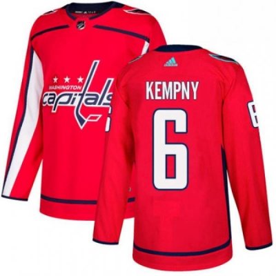 Youth Adidas Washington Capitals 6 Michal Kempny Premier Red Home NHL Jersey