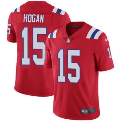 Nike Patriots #15 Chris Hogan Red Alternate Mens Stitched NFL Vapor Untouchable Limited Jersey