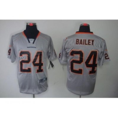 Nike Denver Broncos 24 Champ Bailey Grey Elite Lights Out NFL Jersey