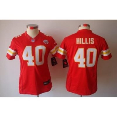 Women Nike Kansas City Chiefs 40 Peyton Hillis Red Color[NIKE LIMITED Jersey]