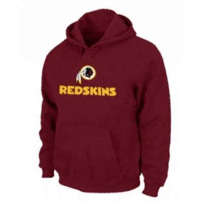 NFL Mens Nike Washington Redskins Authentic Logo Pullover Hoodie Red