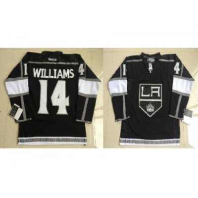 Los Angeles Kings 14 Justin Williams Black NHL Jerseys