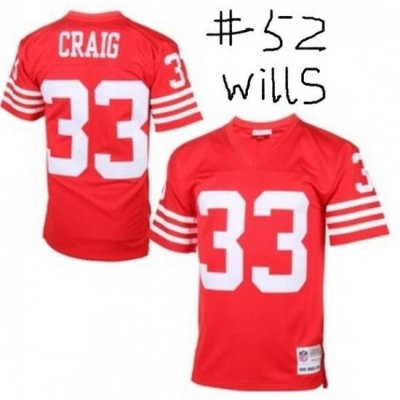 49ers Throwback Jersey 52 Wills