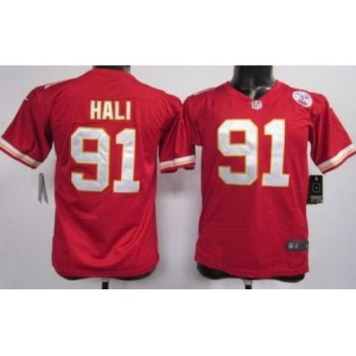 Youth Nike Kansas City Chiefs 91 Tamba Hali Red Nike NFL Jerseys