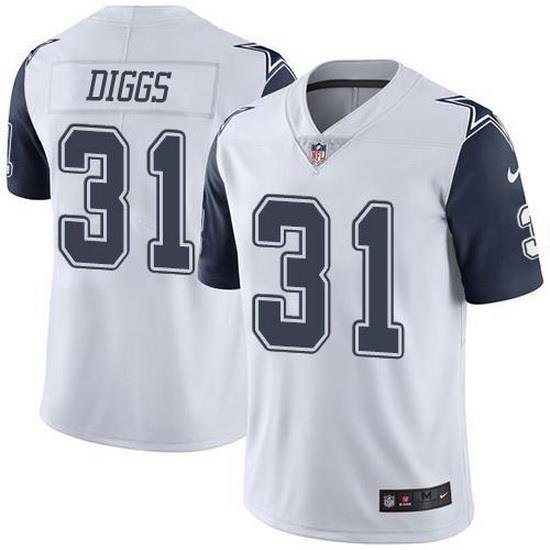 Nike Cowboys 31 Trevon Diggs White Men Stitched NFL Limited Rush Jersey