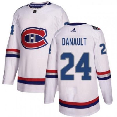 Youth Adidas Montreal Canadiens 24 Phillip Danault Authentic White 2017 100 Classic NHL Jersey