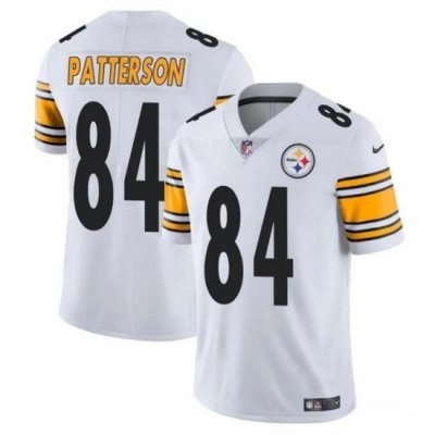 Women Pittsburgh Steelers 84 Cordarrelle Patterson White Vapor Stitched Football Jersey