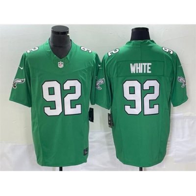 Men Philadelphia Eagles 92 Reggie White Green 2023 F U S E  Vapor Untouchable Stitched Football Jersey