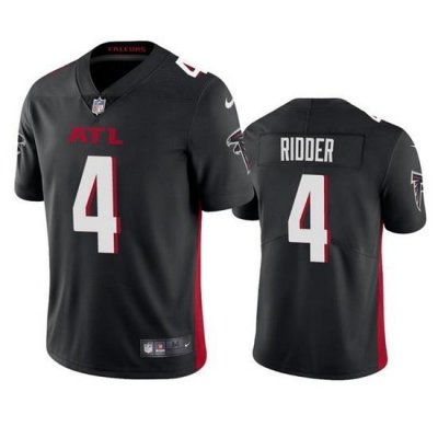 Men Atlanta Falcons 4 Desmond Ridder Black Vapor Untouchable Limited Stitched Jersey