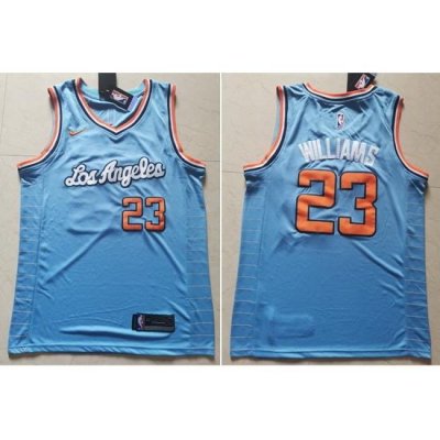 Clippers 23 Lou Williams Light Blue Nike Swingman Jersey